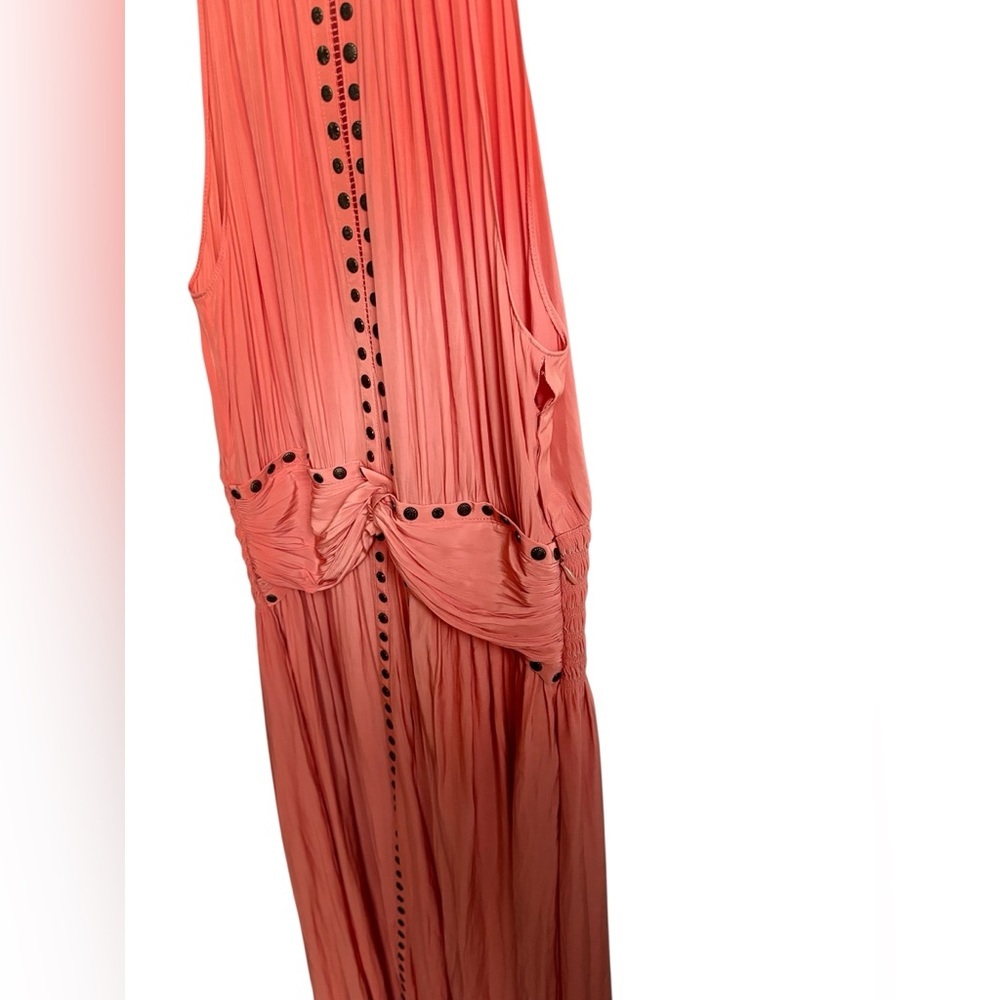 Ramy Brook Pink Halter Pleated Sundress